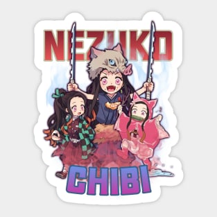 Bottleg Anime Chibi Nezuko Sticker